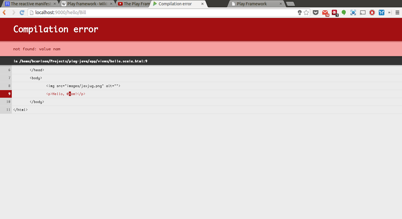 View Compilation error